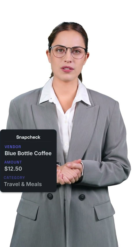 Frame from a real Snapcheck AI avatar video