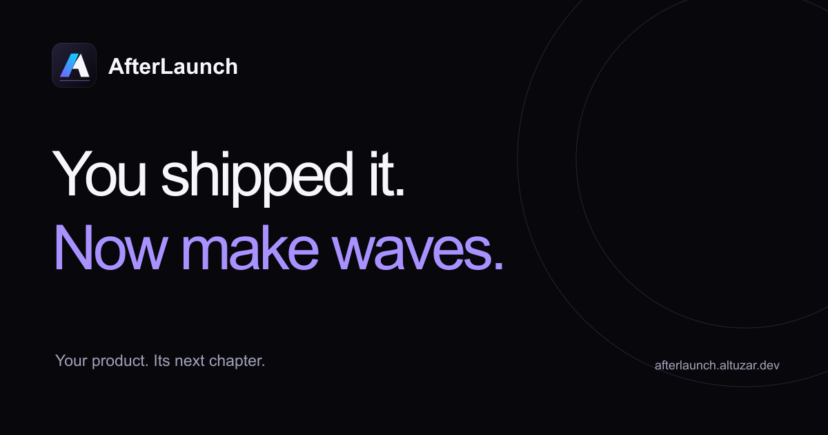 I shipped a product in March, then posted about it four times in five months. So I built the thing t